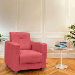 Poltrona Cadeira para Sala Confortável Reforçada Veneza Suede - 2