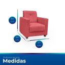 Ver imagem 6 de Poltrona Cadeira para Sala Confortável Reforçada Veneza Suede