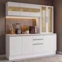 Ver imagem 1 de Armário de Cozinha Compacta 100% MDF 180 cm Branco Smart Madesa 04