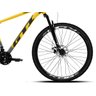 Bicicleta Mtb Aro 29 Gti Roma 21 Marchas e Freios a Disco Cor:preto Degradê+amarelo;tamanho:21 - 4