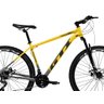 Bicicleta Mtb Aro 29 Gti Roma 21 Marchas e Freios a Disco Cor:preto Degradê+amarelo;tamanho:21 - 2