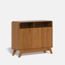 Ver imagem 3 de Buffet Aparador Retrô 3 Portas e Nichos Eccos - Potenza Móveis - Nature