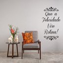 Ver imagem 1 de Adesivo de Parede Frase que a Felicidade Vire Rotina