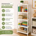 Ver imagem 6 de Prateleira Organizadora 5 Andares Alta Estante Multiuso Brinquedos Lavanderia Quarto Infantil Plasti
