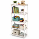 Ver imagem 1 de Prateleira Organizadora 5 Andares Alta Estante Multiuso Brinquedos Lavanderia Quarto Infantil Plasti