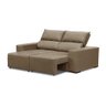 Sofá Retrátil e Reclinável 2 Lugares 1,80m Virginia Suede Capuccino Arapongas Decor - 2