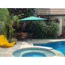 Ver mais imagens de Ombrelone Lateral Verde - 2,70m de Diâmetro - em Alumínio - para Fixação no Piso - Persianet