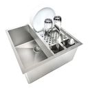 Ver imagem 1 de Combo Cuba 40X40 Inox 304 Canal Calha Escorredor Embutir