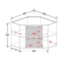 Ver imagem 3 de Armário de Canto de Aço 1 Porta Grafite Estilo Bertolini