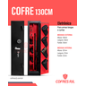Cofre 130cm Segredo Eletrônico para Armas Longas e Curtas Cr Cac Chave Tetra - - 1