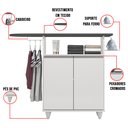 Ver imagem 6 de Tábua de Passar com Balcão 02 Portas Angel Branco 119 cm - D'Rossi DRossi