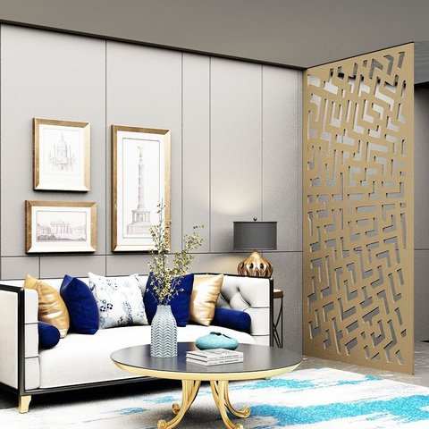 Painel Vazado Divisória Mdf Maia Crú - 0,60x2,60m