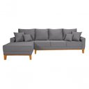 Ver imagem 7 de Sofá Living 4 Lugares Beny com Chaise Lado Esquerdo Linho Império Cinza Claro 185