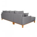 Ver imagem 3 de Sofá Living 4 Lugares Beny com Chaise Lado Esquerdo Linho Império Cinza Claro 185