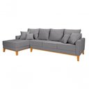 Ver imagem 6 de Sofá Living 4 Lugares Beny com Chaise Lado Esquerdo Linho Império Cinza Claro 185