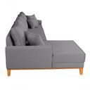 Ver imagem 5 de Sofá Living 4 Lugares Beny com Chaise Lado Esquerdo Linho Império Cinza Claro 185