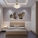 Ver imagem 5 de Luminaria Ventilador Retratil Lustre Hera 3 Tons 6 Velocidades Controle Ajustaveis Sala Casa Quarto 