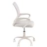 Cadeira Escritório Giratória Branca Base Branca - 2