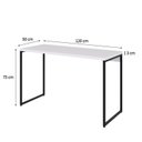 Ver imagem 3 de Mesa de Escritório Studio 120 cm Yescasa Branco/Chess