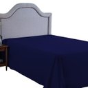 Ver imagem 1 de Lençol Queen Size 400 Fios Poliéster sem Elástico Revenda:azul Marinho
