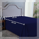Ver imagem 3 de Lençol Queen Size 400 Fios Poliéster sem Elástico Revenda:azul Marinho