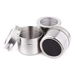 Porta Condimentos Temperos Aço Inox Magnetico C/ Ima - 3 UN - 1