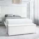 Ver imagem 3 de Recamier Banco Baú Ripado Sapateira Casal Luca - 3 Cores:branco