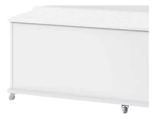 Ver imagem 2 de Recamier Banco Baú Ripado Sapateira Casal Luca - 3 Cores:branco