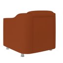 Ver imagem 3 de Poltrona Decorativa para Sala, Escritorio, Recepção Tila Suede Terracota