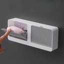 Ver imagem 2 de Saboneteira Dupla Gaveta com Drenagem e gancho retrátil - Cinza