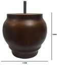 Ver imagem 4 de Kit 8 Pés Torneados Imbuia 10cm Linha Alta Sofá Decoração Mimo