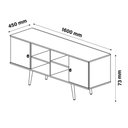 Ver imagem 4 de Rack Bancada Estrela Tv 53" Preto Acetinado