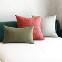 Ver imagem 3 de Almofada Boucle Verde Musgo Retangular Tipo:completa