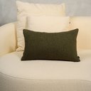 Ver imagem 2 de Almofada Boucle Verde Musgo Retangular Tipo:completa