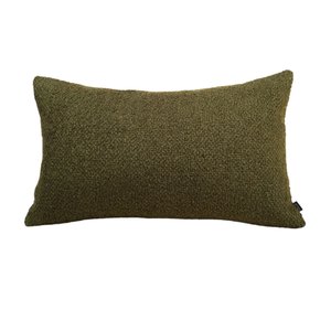 Almofada Boucle Verde Musgo Retangular Tipo:completa