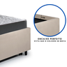 Bicama Box Solteiro 88x188 Suede com Dois Colchões de Espuma Dual Firm Ecoflex - 8