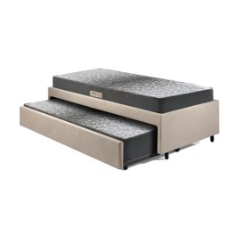 Bicama Box Solteiro 88x188 Suede com Dois Colchões de Espuma Dual Firm Ecoflex - 9