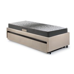 Bicama Box Solteiro 88x188 Suede com Dois Colchões de Espuma Dual Firm Ecoflex - 10
