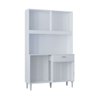 Cozinha Compacta Cássia 8 Portas 1 Gaveta MDP/MDF Poquema Móveis - 5