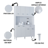 Cozinha Compacta Cássia 8 Portas 1 Gaveta MDP/MDF Poquema Móveis - 2