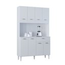 Ver imagem 4 de Cozinha Compacta Cássia 8 Portas 1 Gaveta MDP/MDF Poquema Móveis