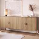 Ver imagem 2 de Balcao Buffet e Aparador 180 Cm Organica Hanover Dourado Artesano