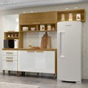 Ver imagem 1 de Cozinha Compacta Sara 5 Portas 2 Gavetas Marrocos/off White - Mx Móveis