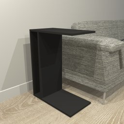 Mesa de Apoio Lateral Noteebok Suporte Braço Sofá Preto - 2