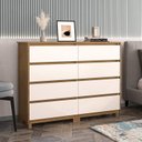 Ver imagem 5 de Guarda-roupa Coimbra 3 Portas Cômoda 8 Gavetas Mesa de Cabeceira 2 Gavetas