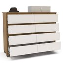 Ver imagem 6 de Guarda-roupa Coimbra 3 Portas Cômoda 8 Gavetas Mesa de Cabeceira 2 Gavetas