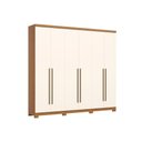 Ver imagem 2 de Guarda Roupa Casal 6 Portas e 3GAVS Jade Cinamomo/Off Henn