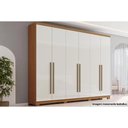 Ver imagem 6 de Guarda Roupa Casal 6 Portas e 3GAVS Jade Cinamomo/Off Henn