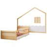Cama Montessoriana Lift Solteiro com grade e moldura com Led Casatema - 8