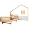 Cama Montessoriana Lift Solteiro com grade e moldura com Led Casatema - 7